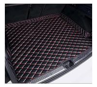 Leather Car Boot Liner Mat for C-itroen C5 Aircross 2017-2022 2023, Custom Auto Rear Trunk Carpet Protector Pad Waterproof Liner Interior Luggage Mat Accessories,B/Black-Red