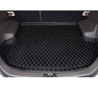 Leather Car Boot Mat for Buick Park Avenue 2007 2008 2009 2010 2011 2012, Waterproof Anti-Scratch Non-Slip Trunk Pad, Cargo Tray Protector Liners Accessories,Black-Beige-1