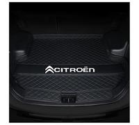 Leather Car Boot Mat, for Citroen C5 Aircross 2017-2023 Anti-Scratch Auto Cargo Protector Tray Cover,Waterproof Rear Trunk Liner,Anti-Slip Carpets Interior Accessories,B