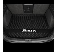 Leather Car Boot Mat for KIA Venga 2009-2018, Rear Trunk Liner with Raised Edges, Anti-Scratch Auto Cargo Protector Tray Cover, Dog Friendly Interior Accessories, Black