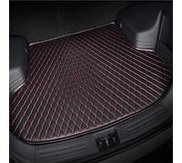 Leather Car Boot Mat for Mercedes Benz A-Class Saloon Sedan/Hatchback W177 A160 A180 A200 A220 A260 A250, Waterproof Anti-Scratch Non-Slip Trunk Pad, Cargo Tray Protector Liners Accessories,Black-red