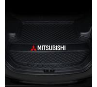 Leather Car Boot Mat for Mitsubishi Outlander 5 Seats 2019 2020 2021 2022 2023 2024, Rear Trunk Liner with Raised Edges, Anti-Scratch Auto Cargo Protector Tray Cover, Dog Friendly Interior Accessories
