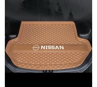Leather Car Boot Mat for Nissan X-Trial 2014-2017, Rear Trunk Liner with Raised Edges, Anti-Scratch Auto Cargo Protector Tray Cover, Dog Friendly Interior Accessories, Coffee