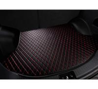 Leather Car Boot Mats for Audi A4 B9 Sedan 2015-2019 2020 2021 2022, Anti-Scratch Non-Slip Trunk Protector Pad Liner Auto Interior Accessories,Black-Red