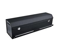 Leather Car Boot Organiser, High-Capacity Strong Car Storage Box with Lid | Push-Pull Handle, Two Partitions Boot Organiser, Suitable for SUVs, Trucks & Sedans, Water Resistant Car Boot Storage Caddy