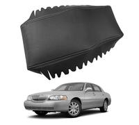Leather Car Center Console Armrest Cover Replacement for Lincoln City 2006-2011, Soft Lid Pad Cushion for Armrest Box Protector Interior,Black-White Line