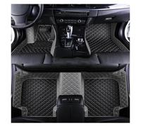 Leather Car Floor Mat For Dodge For Challenger 2007-2021 Waterproof Interior Accessories Non Slip Car Floor Mat(Black grey)