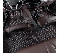 Leather Car Floor Mats for Ford Puma 2019 2020 2021 2022 2023 2024 2026 (RHD), Full Covered Auto Foot Carpets Non-Slip Durable, All Weather Waterproof Floor Liners,Black red