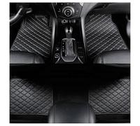 Leather Car Floor Mats for Ioniq 2016-2023, Customized Floor Liner Carpet Protection All Weather Waterproof Non-Slip Accessories,A Black