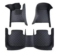 Leather Car Floor Mats for LAND ROVER Discovery Sport 2018-2021, Custom Auto Full Coverage Carpet All Weather Interior Waterproof Foot Pads,A/All-black