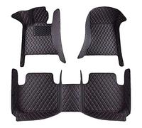 Leather Car Floor Mats for LAND ROVER Discovery Sport 2018-2021, Custom Auto Full Coverage Carpet All Weather Interior Waterproof Foot Pads,D/Black-red