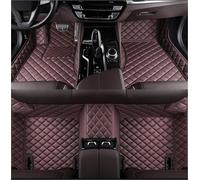 Leather Car Floor Mats For Mini John Cooper Works Paceman 2013-2016, All Weather Floor Liners Waterproof and Anti-Slip Car Accessories,F Red