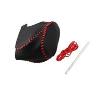 Leather Car Gear Head Shift Knob Cover Gear Shift Collars Compatible with Chr C-HR C HR 2016-2023 Accessories(Black)