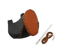 Leather Car Gear Head Shift Knob Cover Gear Shift Collars Compatible with Chr C-HR C HR 2016-2023 Accessories(Brown)