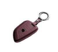 Leather Car Key Case Cover For 1 3 5 7 Series X1 X3 X4 X5 X6 G20 G30 F15 F16 F34 F10 F20 F30 G01 G02 G05 G07 Car Key Fob(Purple A)