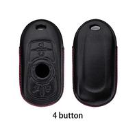 Leather Car Key Case Cover Shell for Vauxhall Astrume Encore ENVISION 3D 4 Buttons