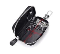 Leather Car Key Case Wallet Bag Coffee Multi Function for Men