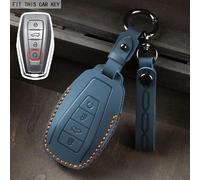 Leather Car Key Cover Case Shell, for Geely Coolray X6 Atlas Monjaro Tugella Geometry C Emgrand Global Kulrey Hawk GX7 Okavango