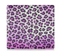 Leather Car Registration and Insurance Card Holder Men Women Auto Glove Box Organizer for Driver License, Cards & Essential Documents Cheetah Fur Skin Gradient Violet