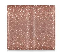 Leather Car Registration and Insurance Card Holder Men Women Essential Wallet Case for ID, Driver's License, Key Contact Information Cards Fake Glitter Rose Gold