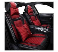 Leather Car Seat Cover For Chevy All Models For Cruze For Captiva For Sonic For Sail For Spark For Aveo For Blazer car seat cover(Bk Red pillow)