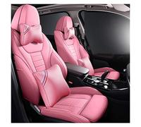 Leather Car Seat Cover Set Custom For Dodge For Caliber For Avenger For Journey For Challenger Seat Protector Cover(Pink,Luxury)