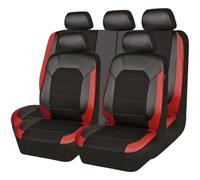 Leather Car Seat Cover Sets for Fiat Panda II MK3/Mk4 2003 2004 2005 2006 2007 2008 2009-2020, Full Set Front and Rear Seat Protectors, Auto Breathable Seat Covers Cushions Airbag,D