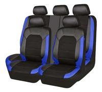 Leather Car Seat Cover Sets for Fiat Panda II MK3/Mk4 2003 2004 2005 2006 2007 2008 2009-2020, Full Set Front and Rear Seat Protectors, Auto Breathable Seat Covers Cushions Airbag,C