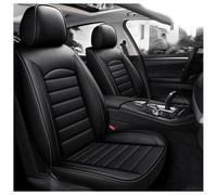 Leather Car Seat Covers, for Toyota Auris 2005-2009 Full Set Custom Front Rear Back Seat Cushions Protectors Surrounded Full Seat Cover,A Black