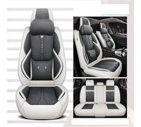 Leather Car Seat Covers Full Set For Peugeot 308 For Arona For For A4 Q3 For BMW For X1 Protector Car Seat Covers Set(Gray B)