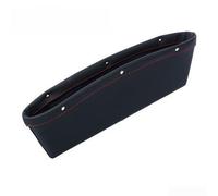 Leather Car Seat Gap Holder for Front Seats to Keep Essentials Visible and Accessible Without Reaching Down or Distraction (Black)