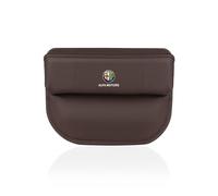 Leather Car Seat Gap Organiser for Alfa Romeo Brera 2005-2010 939, Anti-Drop Storage Box for Coins, Phone, Keys, Front & Back Seat Console Pocket -Easy to Install,normal-A-brown