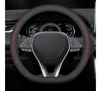 Leather Car Steering Wheel Cover For Vauxhall Vivaro Life 2019-2024/Vauxhall Vivaro-e Life 2020-2024, Antislip Breathable Steering Wheel Protector Cover, Universal 38cm, Accessories