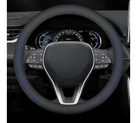 Leather Car Steering Wheel Cover For Vauxhall Vivaro Life 2019-2024/Vauxhall Vivaro-e Life 2020-2024, Antislip Breathable Steering Wheel Protector Cover, Universal 38cm, Accessories