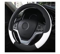 Leather Car Steering Wheel Cover Fun Volante For VW For T4 For T5 For T6 For Multivan For Caravelle Auto Interior Accessories Steering Wheel Protective Cover Steering Wheel Glo (Color : White)