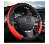 Leather Car Steering Wheel Cover Fun Volante For VW For T4 For T5 For T6 For Multivan For Caravelle Auto Interior Accessories Steering Wheel Protective Cover Steering Wheel Glo (Color : Red)