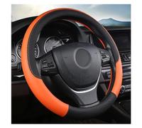 Leather Car Steering Wheel Cover Fun Volante For VW For T4 For T5 For T6 For Multivan For Caravelle Auto Interior Accessories Steering Wheel Protective Cover Steering Wheel Glo (Color : Orange)