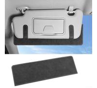 Leather Car Sunshade Extender Providing Large Sunlight Blocking Coverage and Antiglare Eye Protection, Adjustable to Fit Different Window Sizes (Black)