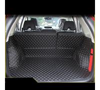 Leather Car Trunk For Crv Cr-v 2012 2013 2014 2015 2016 4rd Generation Mat Cargo Liner Car Boot Liner Mat Protector(Black beige)