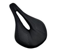 Leather Carbon Fiber Race Bicycles Seat Breathable Cushion Seat Comfortable Road Bike Riding Saddle Cycling Parts Hollow Saddle Seats Cycling Shock Absorbing Bike Part Breathable Cushion Non