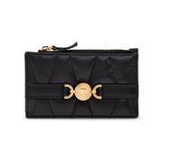 Leather card holder, female, Versace, Wallets & Cardholders, Black, ONE SIZE, Accessories ONE SIZE