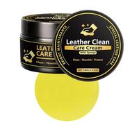 Leather Care Balm - Gentle Safe Formula, Effective Stain Removal, Protective Maintenance, Suitable For All Leather | Cleaner Conditioner For Sofas Car Seats Bags Vehicle Indoor Outdoor