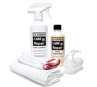 Leather Care & Repair Vinyl Cleaner & Conditioner Kit with Brush