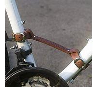 Leather Carry Handle For Bike Bicycle Frame Carrying Handgrip LIGHT BROWN