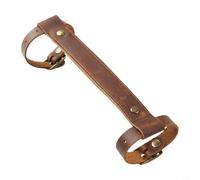 Leather Carry Handle For Foldable Bicycle Frames, Adjustable Design For Secure Fit, Helps In Convenient Bicycle Carrying And Moving(Brown)