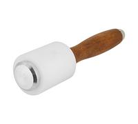 Leather Carving Hammer, 8.3in Wooden Handle Nylon Hammer for Stamping Sewing Leathercraft Projects Cowhide Working Mallet for DIY Tooling Crafting Engraving Designs