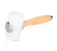 Leather Carving Hammer Leathercraft Nylon Hammer Mallet with Wooden Handle for Leatherwork Nylon DIY Leathercraft Cowhide Sew Club Mallet Tools