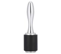 Leather Carving Hammer with Nylon Head and Wooden Handle, Leathercraft Mallet for Stamping and Engraving, Durable Aluminum Alloy Tool for DIY Leather Art Projects (Black)