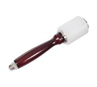 Leather Carving Hammer,Wooden Mallet Straight Head Mallet,DIY Leathercraft Cowhide Sew Club, Nylon Straight Head Wood Handle 2.28in