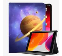 Leather Case for New iPad 8th / 7th Generation Case,iPad 10.2 Case,Saturn Planet Mountains Case Slim Shell Cover For ipad 10.2 inch